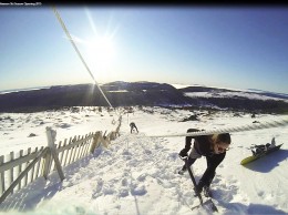 person shoveling snow image