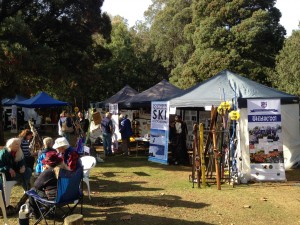 STSA display tents at the Mt Field Fagus Festival