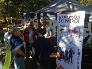 PWS Ranger-in Charge Brendan Moodie chats with STSA Volunteers
