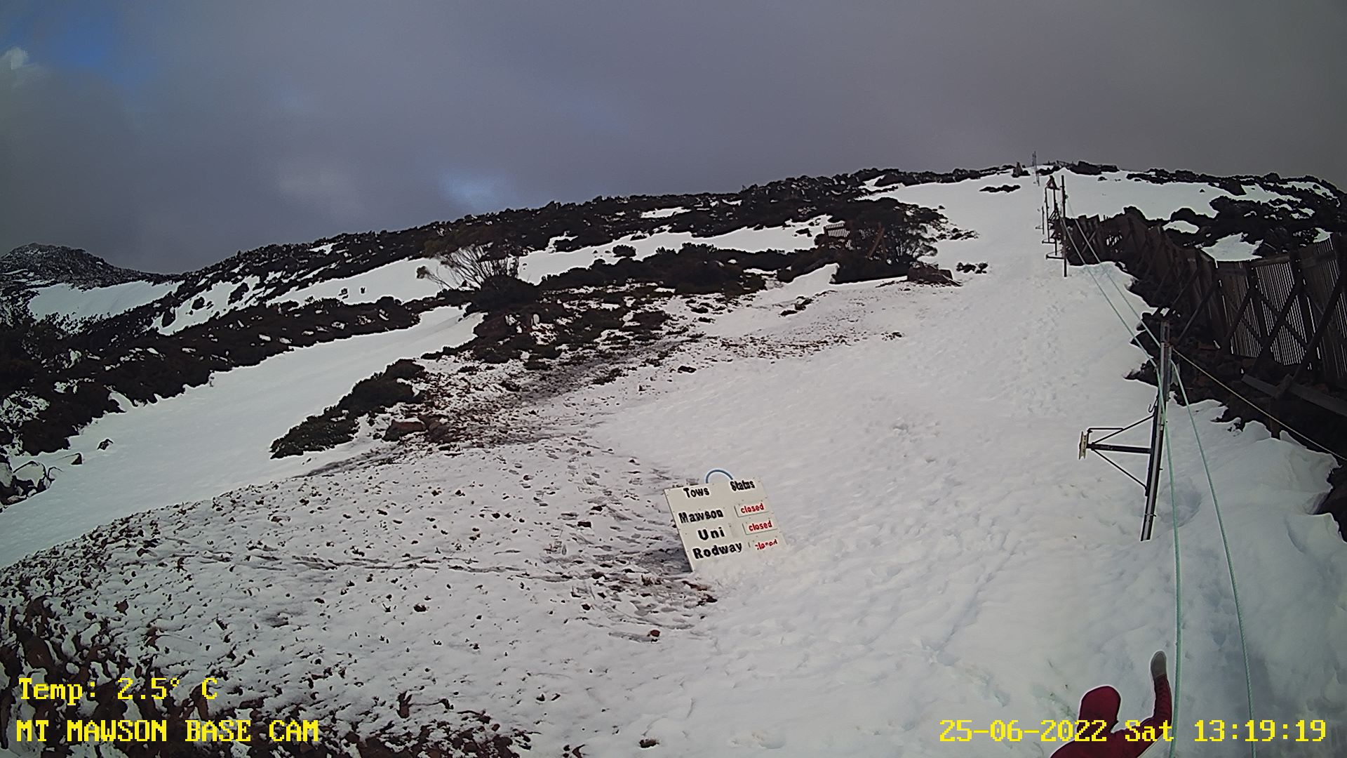 Skiing on hold Snow report 25 June 2022 Mount Mawson