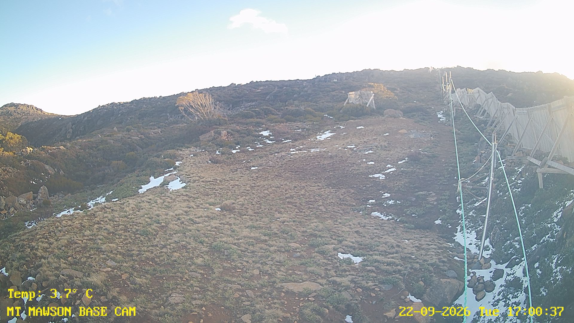 Base Cam #1 (bottom of Mawson run)