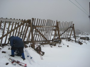 Snow fences at Mt Mawson